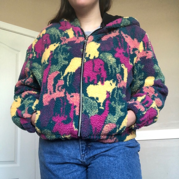 NWT MULTICOLORED FLEECE - Picture 2 of 4